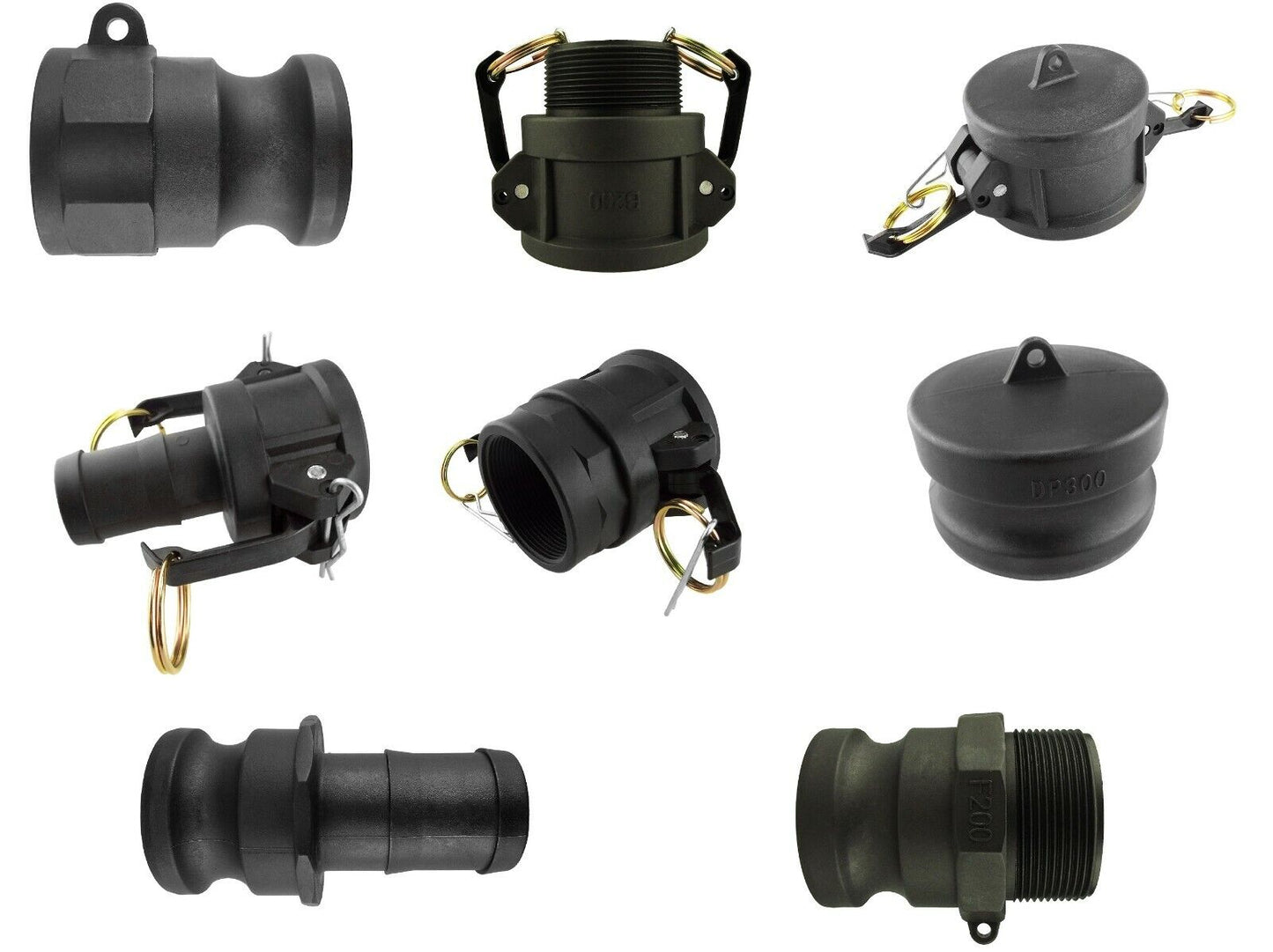 Camlock Layflat Hose Fittings (Types A-F)