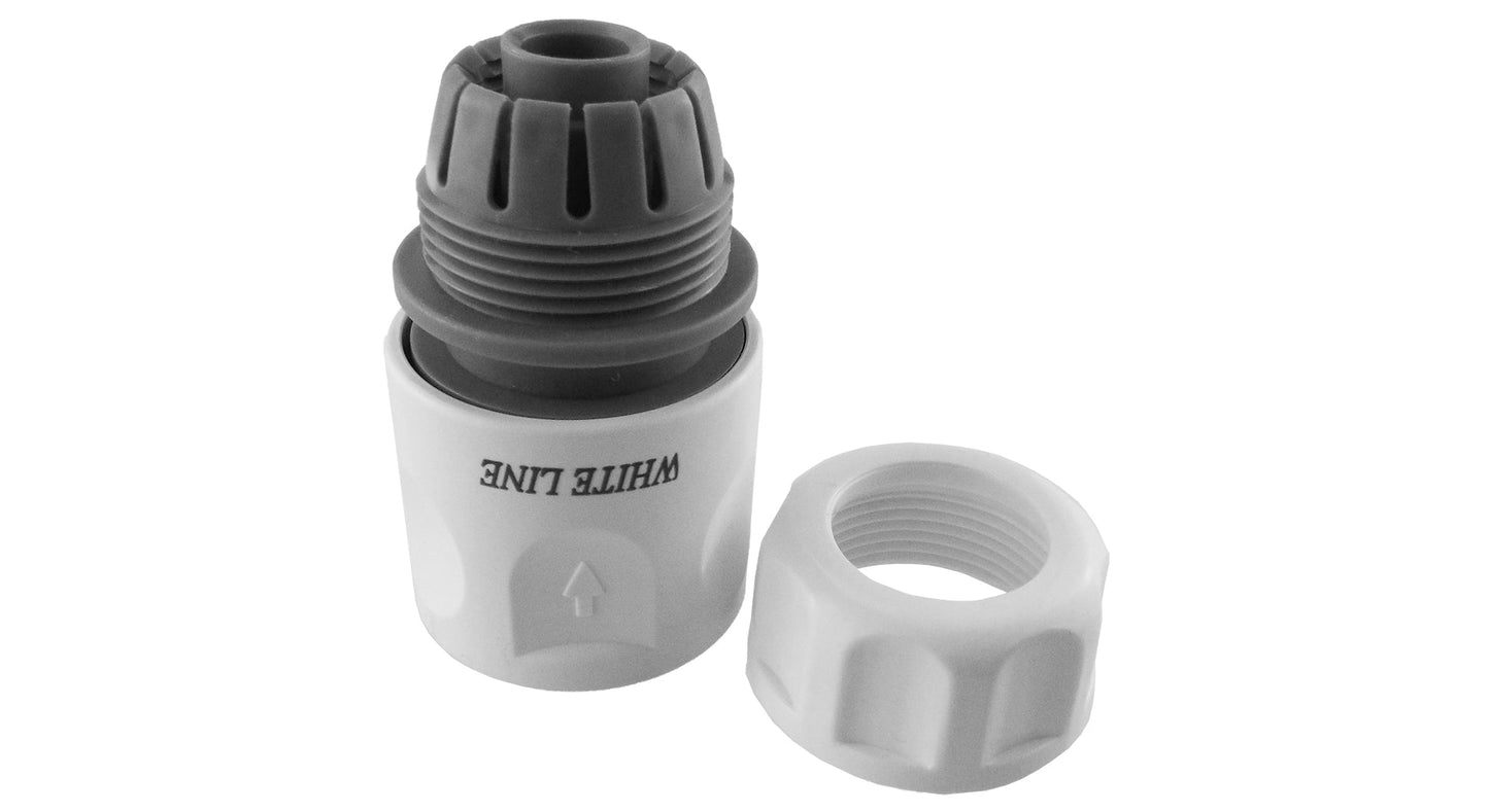 1/2" Female Hose Connector, Grey