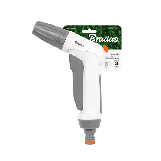 Grey & White Adjustable Flow Water Sprayer, EN10TK