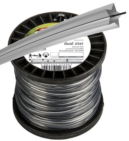 100m Dual Star Ripper Trimmer Line, 2.4mm