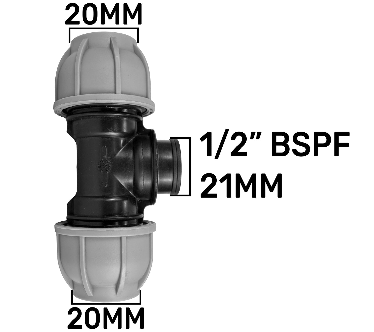 MDPE Tee Pipe Splitter Fittings