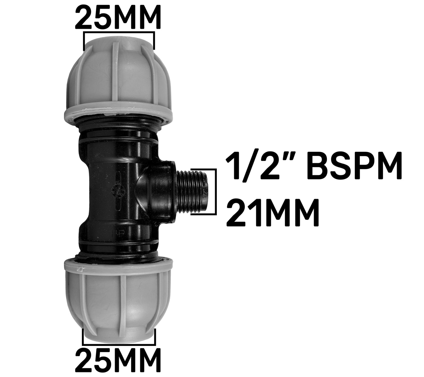 MDPE Tee Pipe Splitter Fittings