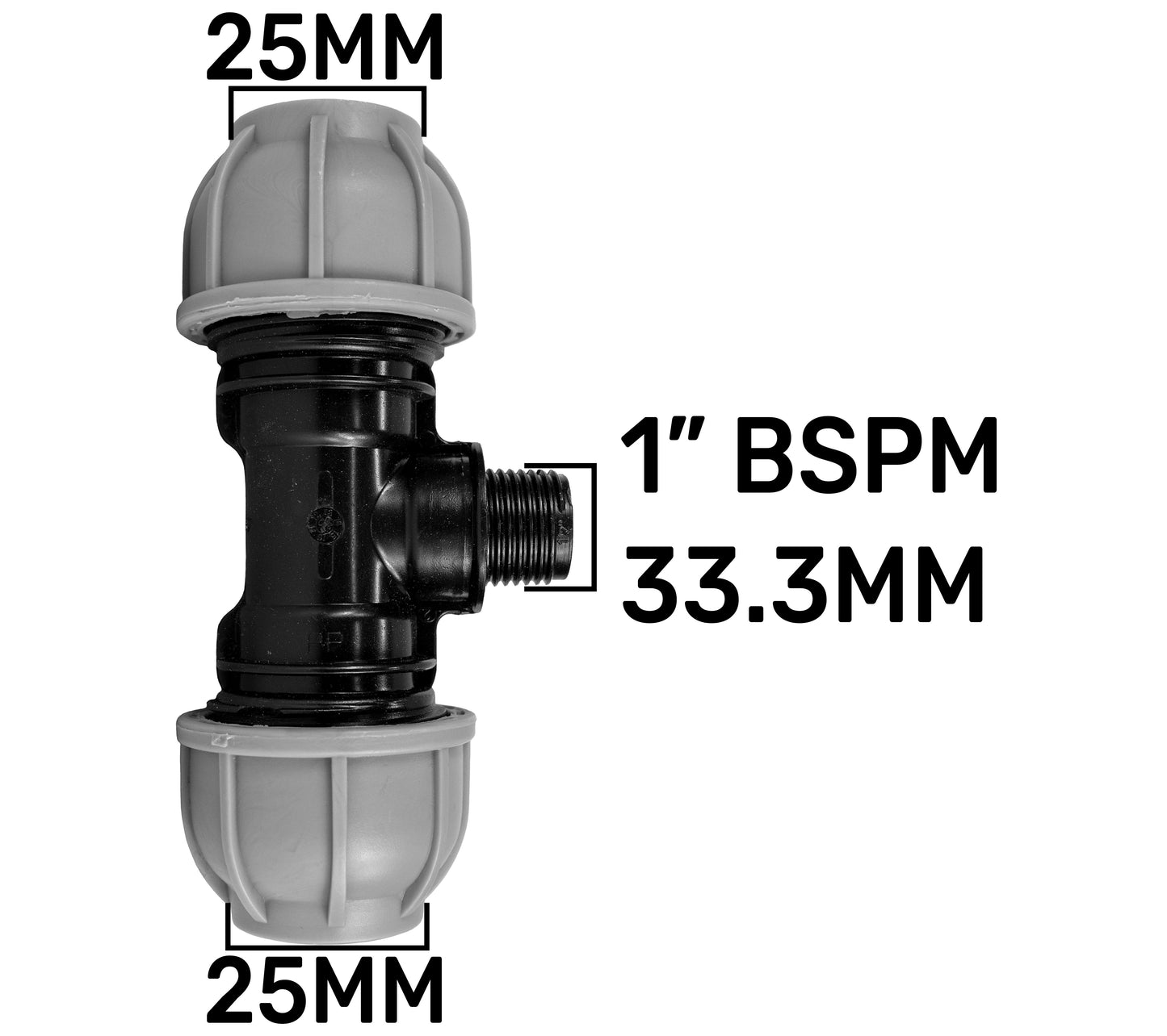 MDPE Tee Pipe Splitter Fittings