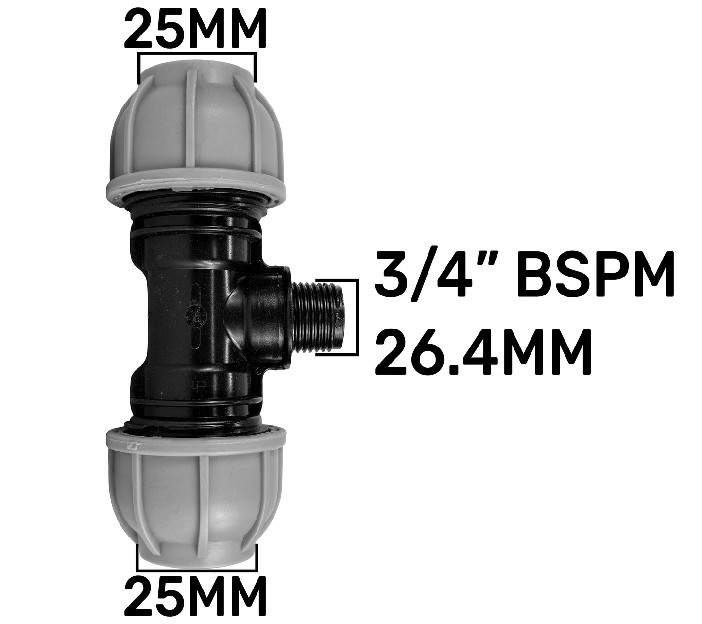 MDPE Tee Pipe Splitter Fittings