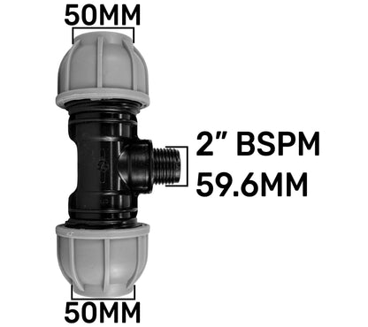 MDPE Tee Pipe Splitter Fittings