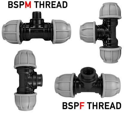 MDPE Tee Pipe Splitter Fittings