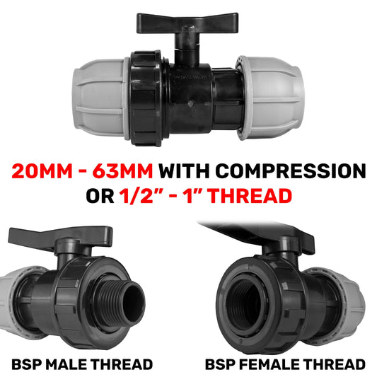 MDPE Pipe Stop Check Valves